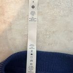 Lululemon Merino Wool Blend Ribbed Crewneck Sweater Blue Size 8 Oversized Photo 3