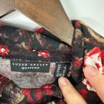 Susan Graver  Weekend Floral Cowl Neck Top Womens Large Dark Romantic Whimsigoth Photo 1
