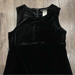 Vintage MOLLY MALLOY Dress 12 Velvet Velour Evening Sheath Maxi Black Whimsigoth Photo 1