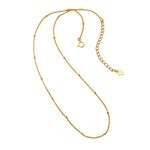 Sterling Silver Dainty Gold Plated 925  Beaded Choker Photo 5