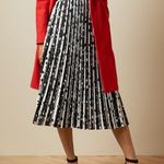 Ted Baker Vyvian Polka Dot Pleated Skirt Midi Black & White Size 2 New w/Tag Photo 2