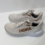 Hoka  Mach 5 Athletic Shoes in Cream and Brown Photo 4