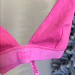 SKIMS  Cotton Rib Plunge Bralette NWOT Size M sugar pink Photo 1