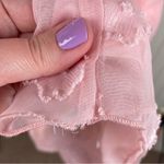 Baltic Born June Smocked Midi Dress Womens Size Medium Light Pink Chiffon Floral Photo 12