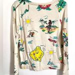 Aerie tropical vintage Americana Hawaiian print lightweight sweatshirt, size XS Photo 1
