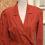 Pia Rucci Vintage Button Front Blazer Dress Size 6 Red Photo 1