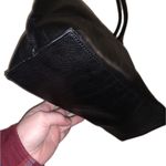 Karl Lagerfeld Large Leather Tote Shoulder Bag Purse Photo 8