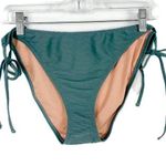 J.Crew NWT  Ribbed Curved-Waist Cheeky String Bikini Bottom Size XL NEW Photo 0