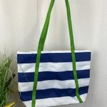 Kate Spade X Clinique Blue & White Striped Tote Bag Photo 1