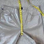 Citizens of Humanity Isola Patent Leather Crop Bootcut Pants Cashew Tan 34 Photo 11