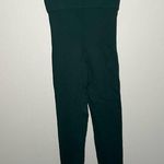 Green Ribbed Jumpsuit Bodysuit Leggings Compression Size S Photo 0