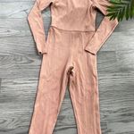 ASOS Beige Long Sleeve Nude Ribbed Unitard size 4 US NWOT Photo 1