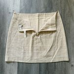Madewell  Oatmeal Plaid Mini Skirt NEW 6 Lined With Pockets Photo 8