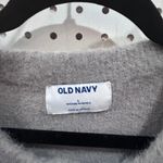 Old Navy  Gray Fuzzy Knit Sweater Crew Neck Long Sleeve Size L Photo 3