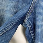 Abercrombie & Fitch Abercrombie Dark Wash Distressed Button Fly Mom Denim Jeans Womens Size 4/27 Photo 4