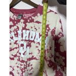 OU Oklahoma Sweatshirt Adult M Maroon Logo University Tie Dye Warm Size M Photo 6