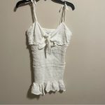 Adalene White Smocked Tie Photo 5