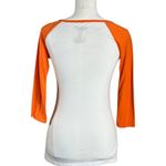 Retro 70s Peanuts Halloween Trick or Treat Long Sleeve Raglan Baseball Tee XS Orange Photo 4