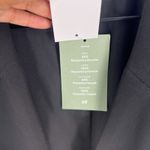 H&M Sleeveless Blazer Vest Womens 2XL Black Woven Peak Lapel Double Breasted Photo 4