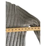 Absolutely Famous Plus Size 2X Ribbed V Neck Gray Sweater Winter Preppy Coquette Photo 6