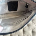 Striped Leather Wristlet Black Photo 4