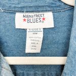 VTG 90s Mainstreet Blues Womens Denim Dress Size 14W Blue Midi Western Americana Photo 3