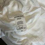 White Ruffled Bell Sleeve Tunic Size 2X Photo 2