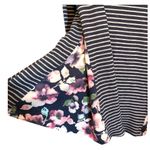 Altar'd State Altar’d state S striped blue white mixed print floral patchwork LS tunic top Photo 3