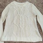 Abercrombie & Fitch Cream Cable Knit Sweater Photo 0