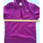 Nike 1/2 Zip Hoodie Sweatshirt Size M Magenta Fleece Lined Athletic 411481-611 Photo 9