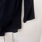 Talbots Navy Blue Plus Size 2X Blouse Long Sleeve V Neck Flowy Lightweight Top Photo 5