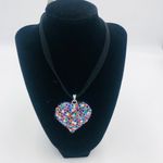Brand New Halle‎ Joy Grace Majestic Heart Necklace For Women Pink Photo 1