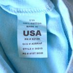 Fresh Produce NWT ABSTRACT FLOWER BABY RIB, CLEAR WATER AQUA TOP, SIZE MEDIUM Photo 8