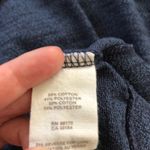 Free People  Navy Blue Long Sleeve Puff Shoulder Top Photo 3