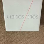 Sole Society  Sandals Black Wedge Straps Photo 2