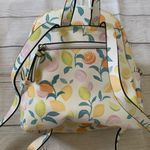 Vibrant Citrus Pattern Women's Faux Leather Backpack from Parfois (Euro brand) Orange Photo 10