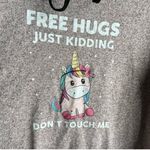 2X Unicorn Hoodie with Ears and Funny Saying Pink Photo 1