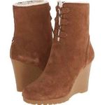 Michael Kors Rory Suede Wedge Ankle Boots Photo 0