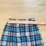 Vintage Pete Plaid Wool Midi Skirt Tartan Winter Fall Preppy Size Small Photo 3