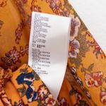 Urban Outfitters Womens Milkmaid Top Size S Orange Floral Boho Crop Romantic NWT Photo 5