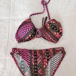 Boutique Patterned Bikini Set Pink Size XS Photo 0