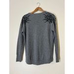 Neiman Marcus Cashmere Collection Gray Beaded Sweater Sz S Capsule Wardrobe Photo 2
