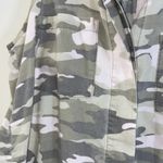 Bella Dahl  Camo Sleeveless Button-Front Top Collared Green White XS Tencel Photo 8