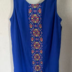 My Michelle New‎ dress  embroidered blue large new Photo 0