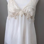 Linea Donatella  Cream Lace Detail Slip Photo 0
