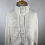 Members Mark Sz Large Cozy Sherpa Full Snap Jacket White Womens Long Sleeve Warm Photo 1
