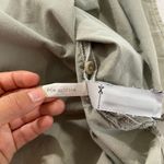 Madewell Utility Button Down Shirt Medium | Khaki Green Casual Long Sleeve Top Photo 8