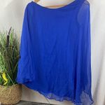 Guess by Marciano Guess Marciano Blue One Sleeve Cape Top XS Photo 1