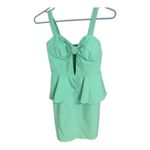 Charlotte Russe Small Seafoam Green / mint green Mini dress waist-defining peplum sexy summer​ Photo 4