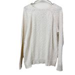 LL Bean Cream Midweight Cotton Slub Rollneck Pullover Sweater Size XL Photo 8